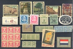 GERMANY 39 STAMPS -UNSORTED – REVENUES / BACK OF BOOK –F/VF