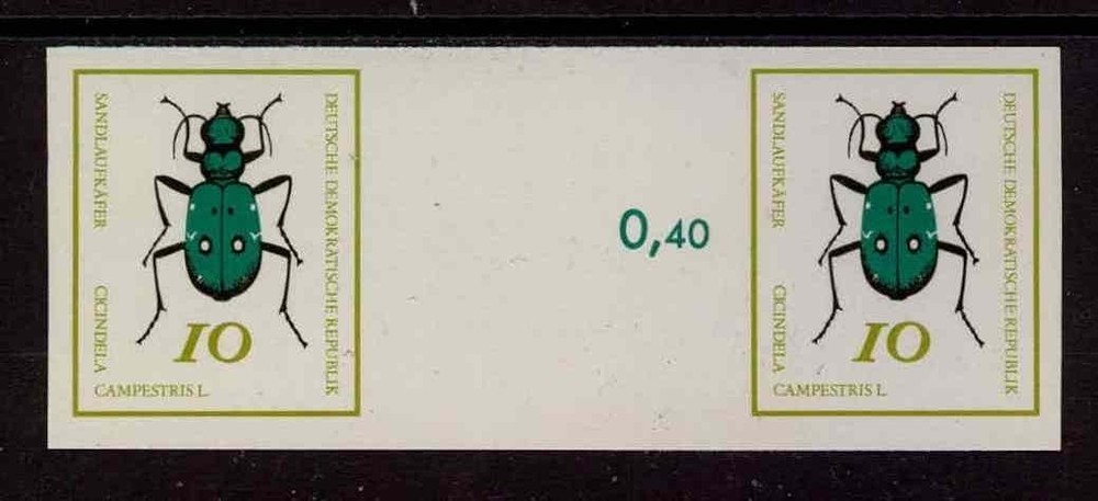 GERMANY PH 1411 ZS – INSECTS BEETLE 1968 – PHASE PRINT !!! – ESSAY RARE !! m6583