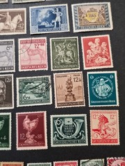WW2 WWII Nazi German NSDAP THIRD REICH 50+ pc Stamp Lot Hitler Swastika + Sets