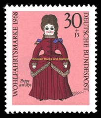 EBS Germany 1968 – Welfare: Dolls – Wohlfahrt: Puppen – Michel 571-574 – MNH**