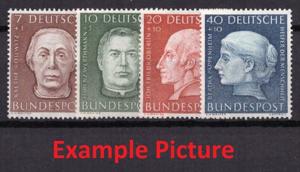 EB0200) GERMANY Mi 200-203, SC B338-341 MNH **, Original Gum, Welfare 1954
