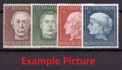 EB0200) GERMANY Mi 200-203, SC B338-341 MNH **, Original Gum, Welfare 1954