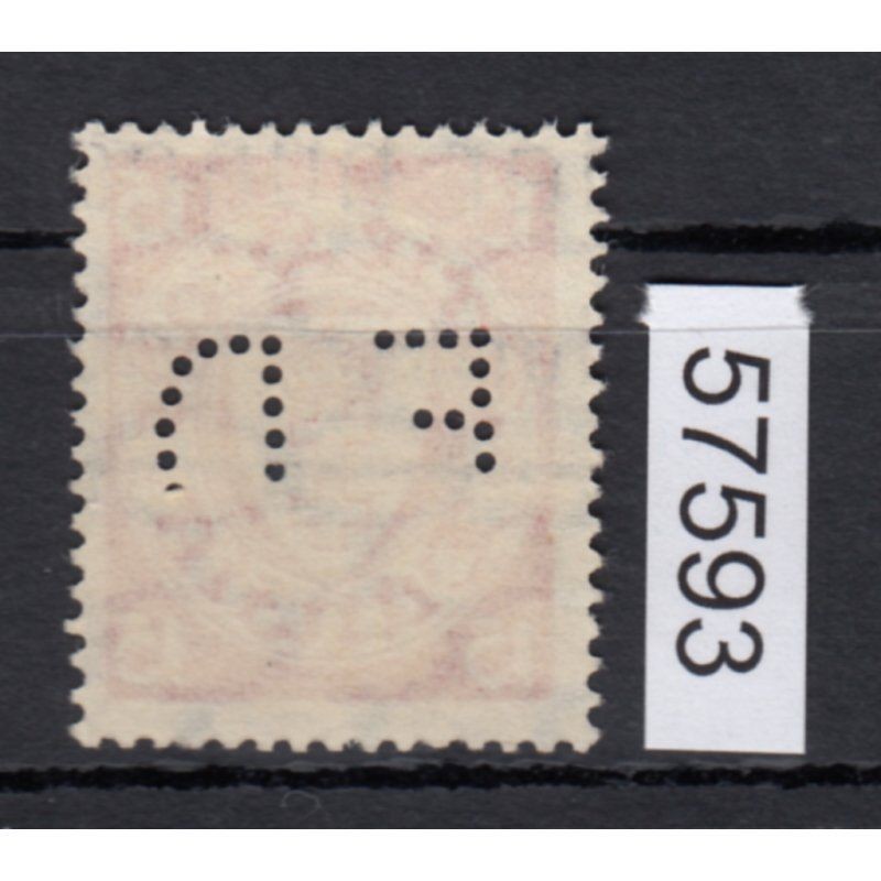 Danzig stamped COMPANY PERFIN Eugen Davidson