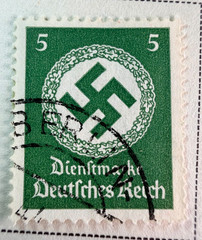 Germany 12 Stamps 4 wi/RARE CXL 1942 Scott Catalog O92-O103 „Official“-Complete