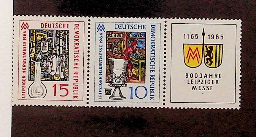 GERMANY – DDR Sc 719-20 NH PAIR OF 1964 – SCIENCE – (DLM34)