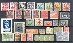 GERMANY 40 x POSTER STAMP – LABEL -REVENUES -BACK OF BOOK -F/VF