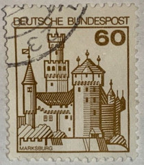 Palaces and Castles 1977 Germany Postage Stamp 60 PFG Vintage Canceled Used