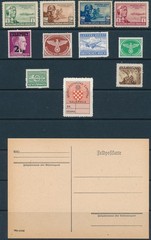 Authentic Historical Lot Stamp Germany Feldpost WWII Finland Hitler Croatia U