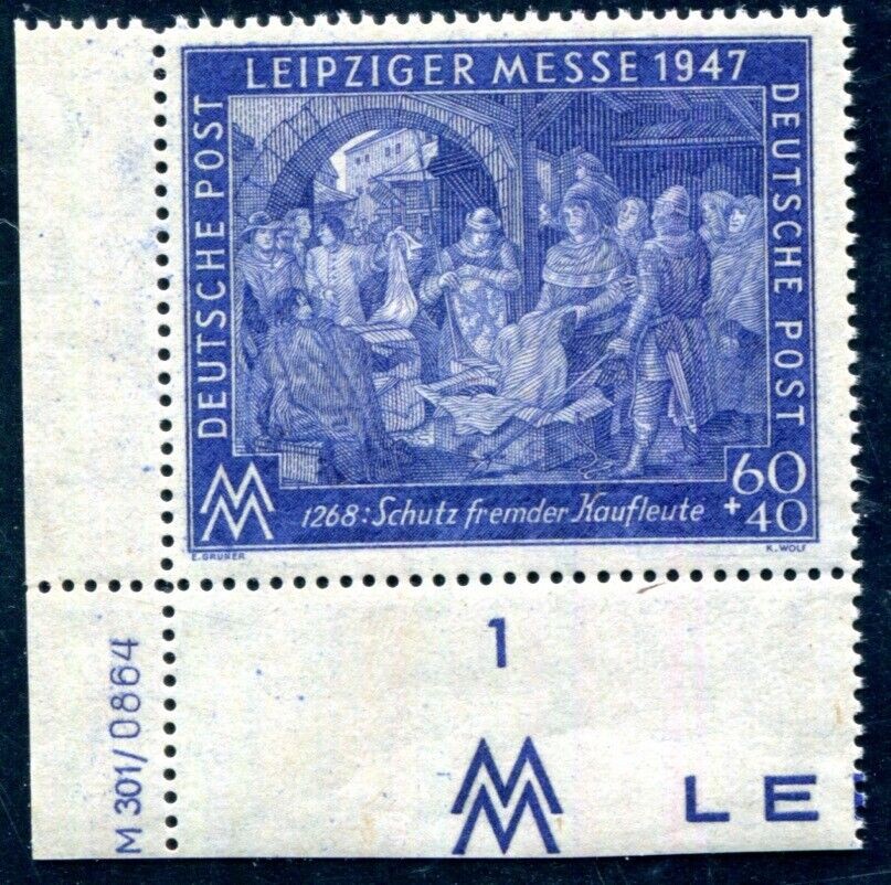 ALLIED OCCUPATION 1947 942AZ DZ ** MNH FLAWLESS SCHLEGEL BPP (C4648