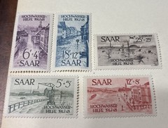 GERMANY 1948 Saar FLOOD RELIEF #B61-B64 set MNH Cv $60