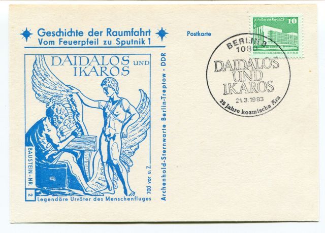 1980 Geschichte Raumfahrt Vom Feuerpfeil Sputnik 1 Daidalos Ikaros Berlin DDR