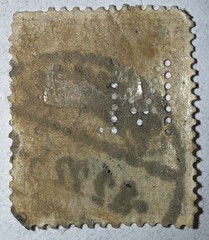 Stamp Germany Deutsches Reich Germania 2 Mark 1921 Perfin!