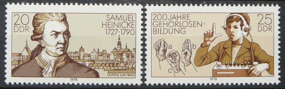 Germany DDR Stamps – Education for the Deaf_1978 – MNH.
