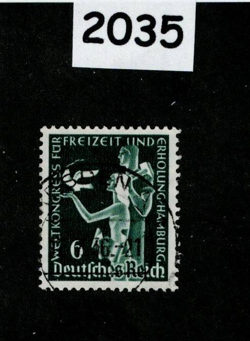 Used Stamp Sc 477 Recreation congress Hamburg Germany 1936 #2035