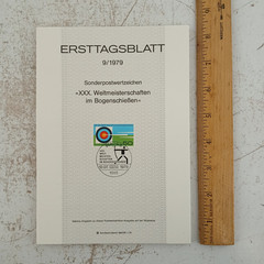 Vintage 1977 Ersttagsblatt Germany First Day Issue Stamp Sheets Set of 15 Bonn