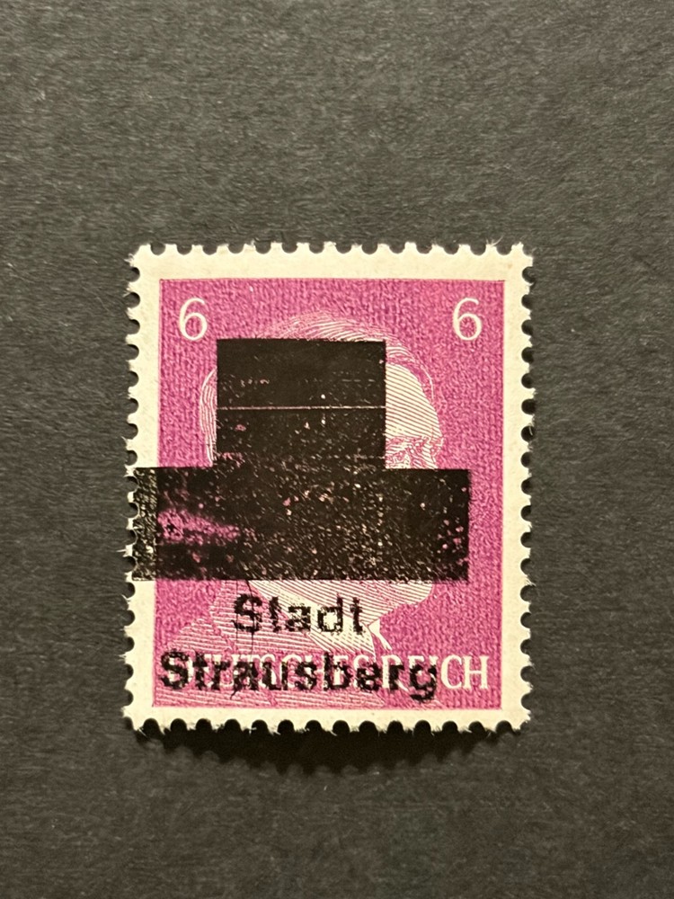 Germany 1945 Post WWII LOCAL overprint (STRAUSBERG) 6 Rpf. MNH /s1 #726