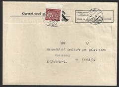Bohemia & Moravia 1939 Postage Due 80h on 1940 cover to VSETIN