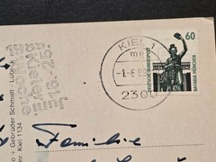 WW2 German Kriegsmarine Monument 1989 Kiel U-Boot-Ehrenmal Möltenort Postcard