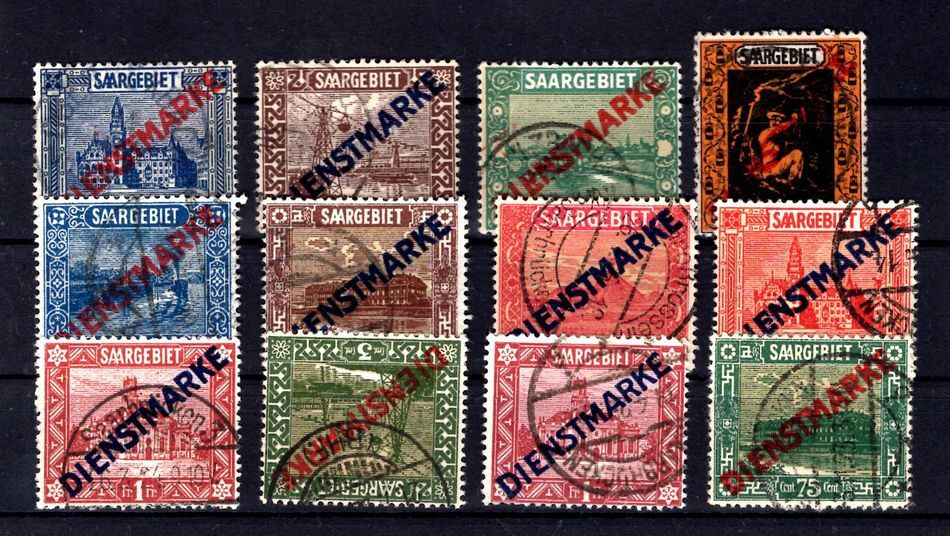 Saar Dienst 1/11I+II Set Used 100EUR (L7019)