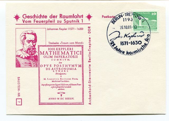 1981 Geschichte Raumfahrt Vom Feuerpfeil Sputnik 1 Mathematici Berlin Trepton