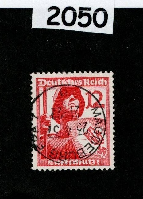 Used stamp Scott 483 Air Protection Anti-Aircraft Berlin Germany 1937 #2050