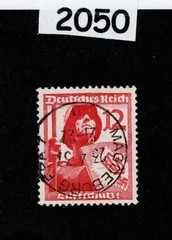 Used stamp Scott 483 Air Protection Anti-Aircraft Berlin Germany 1937 #2050