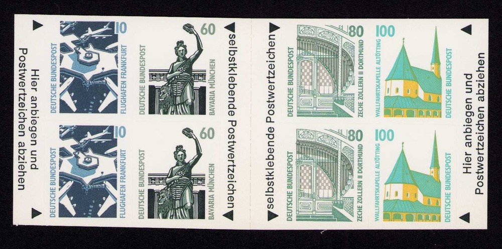 Germany 1663a Historic Sites and Objects Booklet Stamp Pane MNH