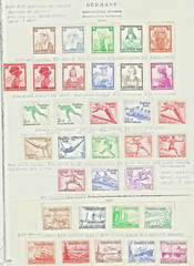 GERMANY 1935-1937 SEMI POSTALS 4 COMPLETE MINT SETS SC. B69-B89 B107-B115 L.H.