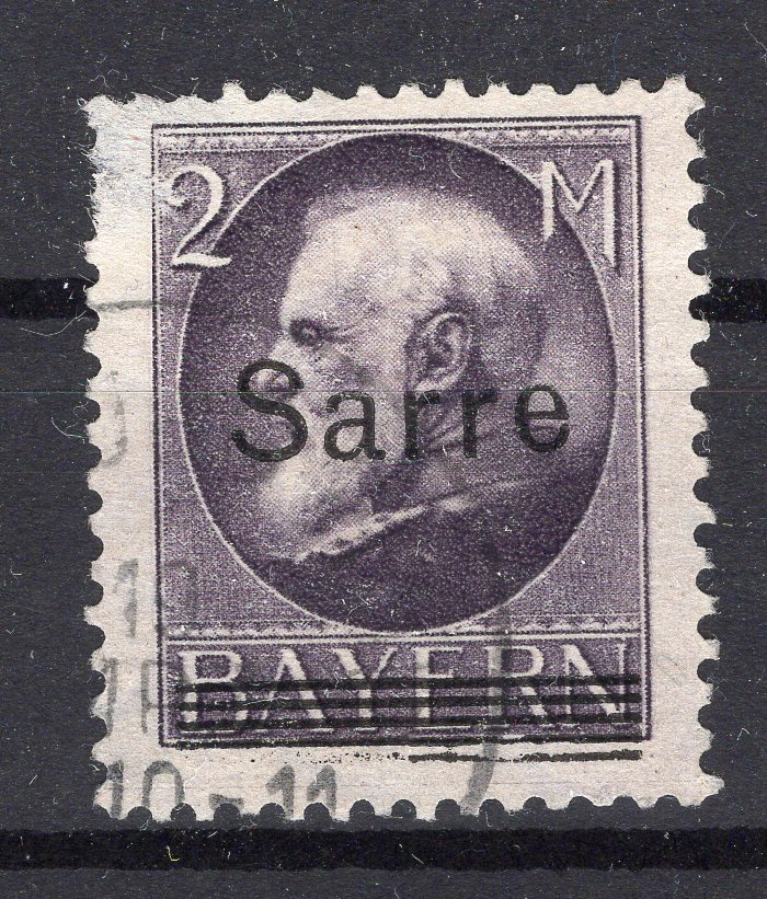 Saar 28bII ABART stamped BPP 500EUR (K5287