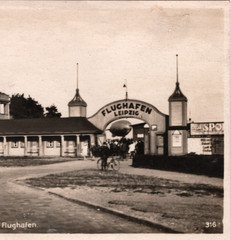 GRAF ZEPPELIN Air Card 1930 BASEL-FLUGPLATZ Cachet LEIPZIG FLUGHAFEN RP PPC KZ15