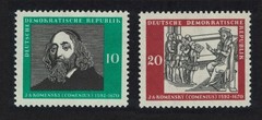 GDR Komensky Commemoration 2v 1958 MNH SG#E382-E383