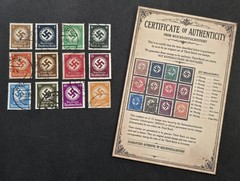 Nazi German THIRD REICH SWASTIKA OFFICIAL NSDAP Full Set w COA Card WW2 German