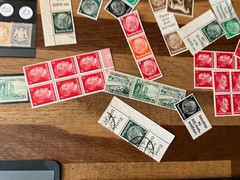 german stamps and postal history 1800s states on Reich mint and used *a551