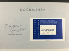 GERMAN POST ART-EDITION 2002/22 BLOCK 56 DOCUMENTA 11 KASSEL ART