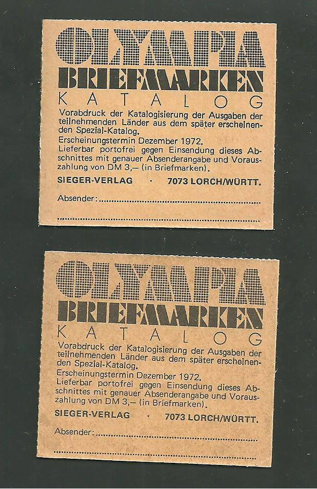 Lot of 2 Germany Scott #B490E Booklets of MNH Mint Never Hinged Postage Stamps