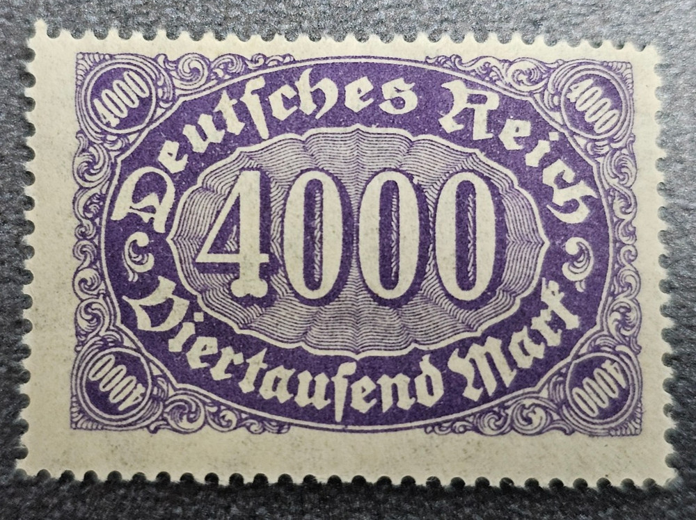 Stamp Germany Deutsches Reich 4000 Mark 1922 Mi. Nr. 255 [🇩🇪39257-1]