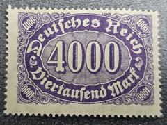 Stamp Germany Deutsches Reich 4000 Mark 1922 Mi. Nr. 255 [🇩🇪39257-1]