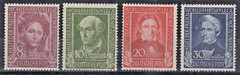 Germany 1949 Medical Education Religion Figures Semi-Postal B310-B313 MNH ZAYIX