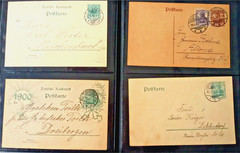 GERMAN EMPIRE lot of no.8 POSTAL INTEGERS used from 1900 used