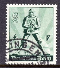 Germany Scott #B 171 VF Used 1940 May Day Armed Warrior #1