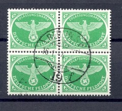 GERMANY FELDPOST MI# FP4-BL OF 4 PM 1944 BERLIN – CTO- CANCELLED TO ORDER -@11