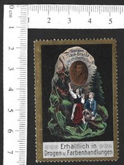 Germany STANDART LACQUER BRONZE vintage advertisement poster stamp