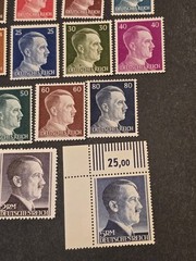 Germany WWII Hitler Head Definitive Stamp Set 1937-44 MNH Complete High Values