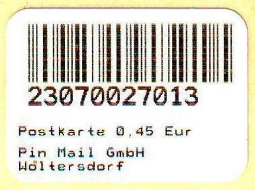 PIN Mail, Woltersdorf: Notmarke From 13.05.2009 For 0.45 EUR, Mint