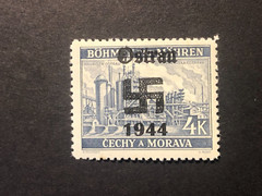 SUDETENLAND WWII-GERMAN OCC. Local ovpt (OSTRAU) 4 K. MNH /s4 #126