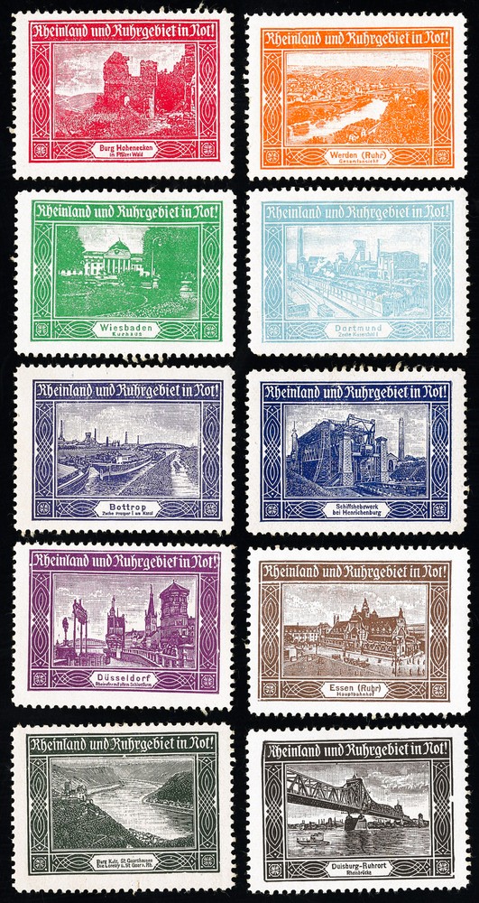 Germany Stamps MH VF Set With 10 Labels