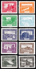 Germany Stamps MH VF Set With 10 Labels