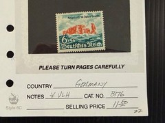 Germany B174-76, 190, 192, 194-99 MH 2024 Scott Catalogue Value $ 23.25