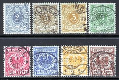 Stamps Germany, Scott # 45-51 and 46a used, complete set