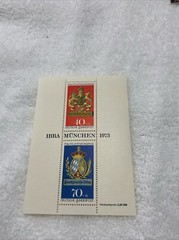 GERMANY-1973-EXPO CONGRESS PHILATELIC-MINI SOUVENIR SHEET-MNH